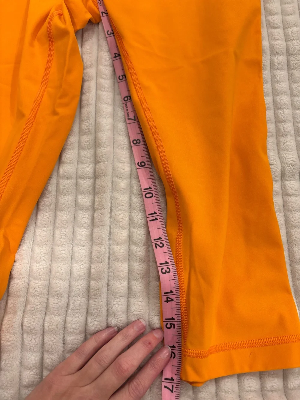 lululemon athletica Orange High-Rise Capri Leggings